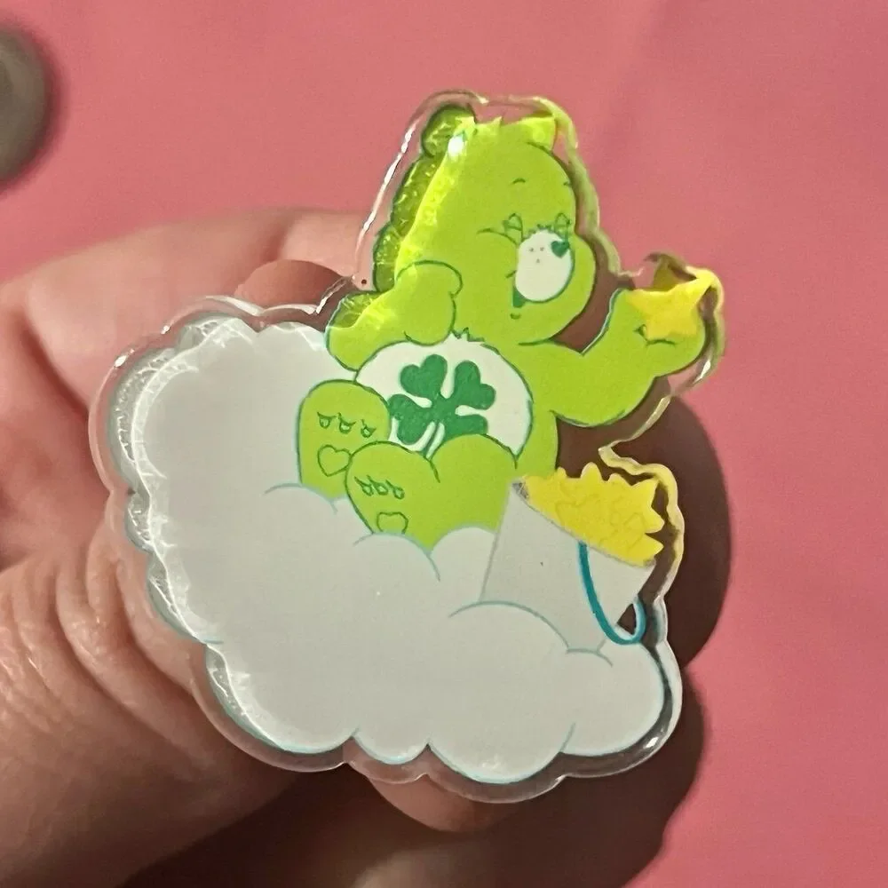 Care Bears Green Acrylic Sun Catching Pin
